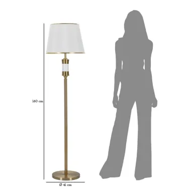 LAMPA STOJĄCA WHITY Ø 41X160 cm